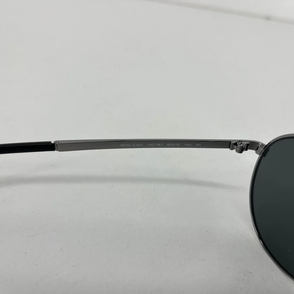 Versace Aviator Sunglasses Gunmetal Greek Key Mod 2164 1001/87 60-15 140 3N
